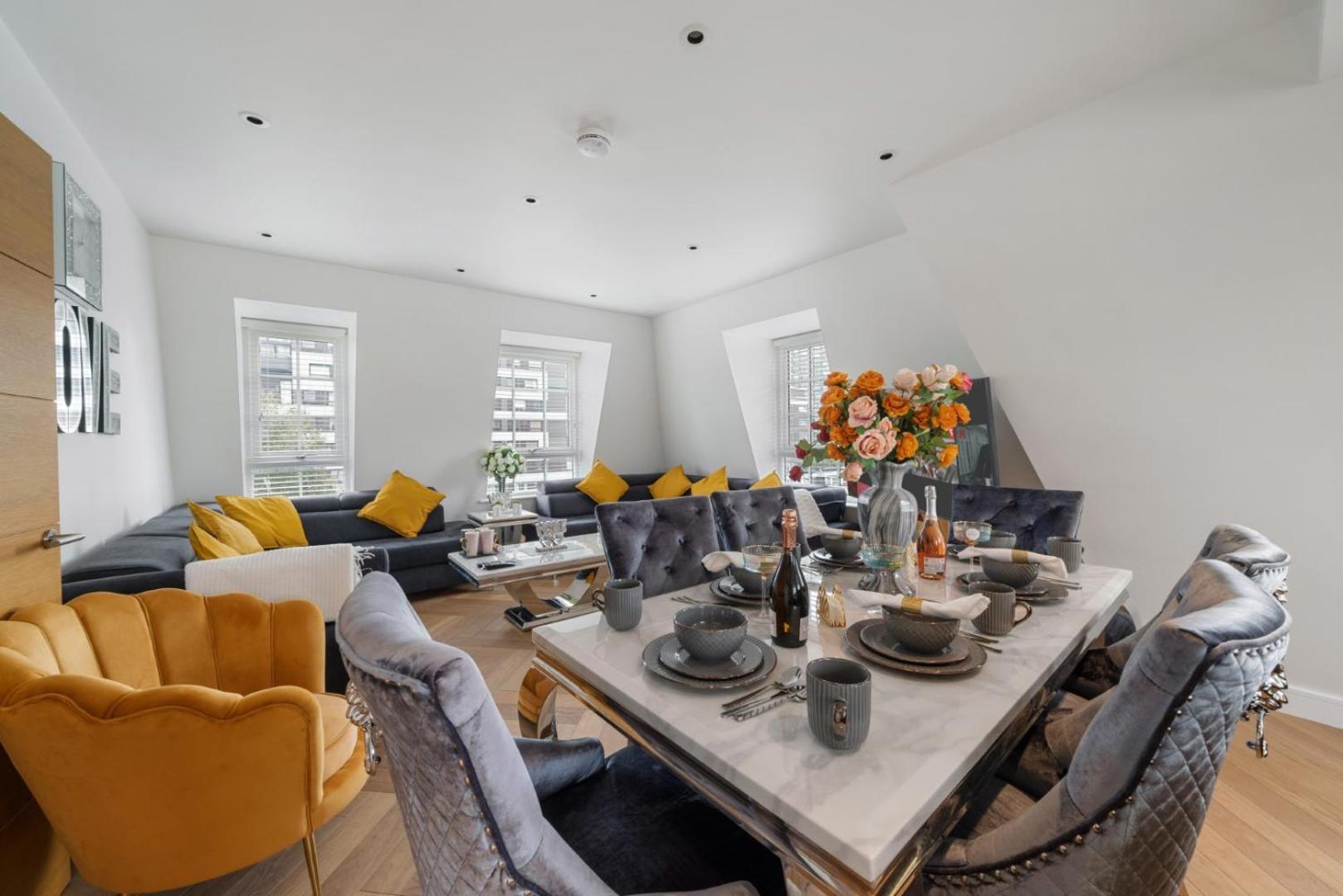 Elegant 3-Bedroom Penthouse In Marble Arch 70 ロンドン エクステリア 写真