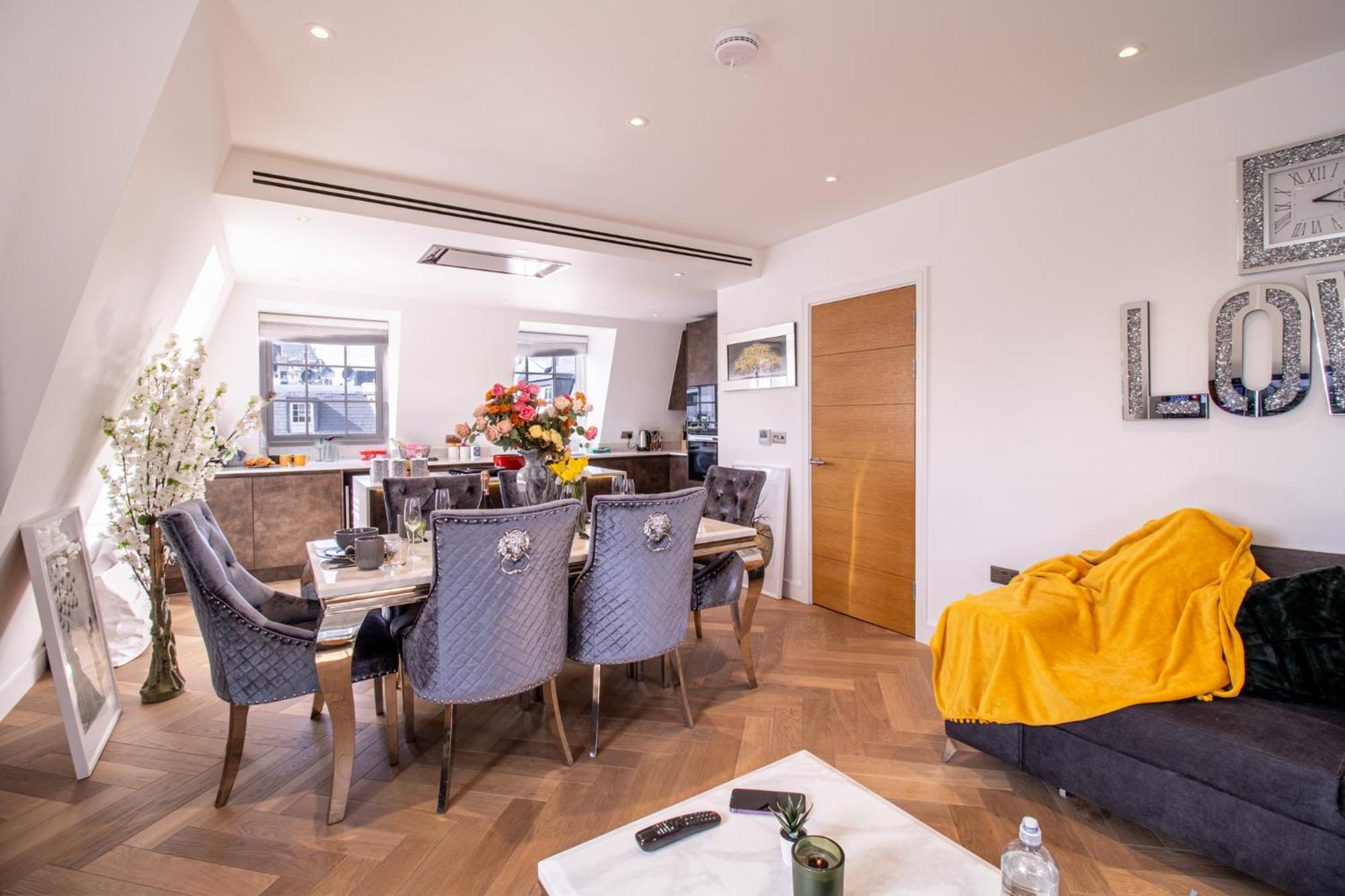 Elegant 3-Bedroom Penthouse In Marble Arch 70 ロンドン エクステリア 写真