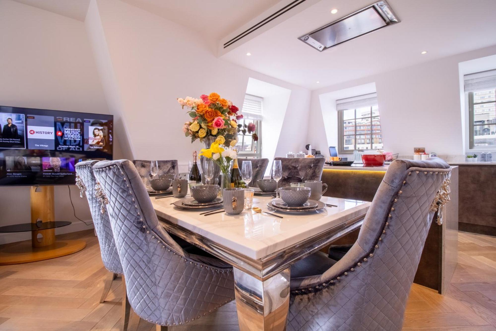 Elegant 3-Bedroom Penthouse In Marble Arch 70 ロンドン エクステリア 写真