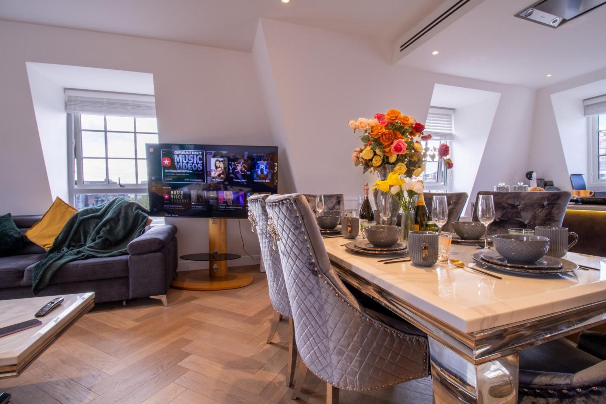 Elegant 3-Bedroom Penthouse In Marble Arch 70 ロンドン エクステリア 写真